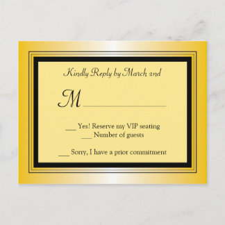 Oscar Award Party RSVP Postcard