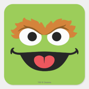 Oscar Face Art Square Sticker