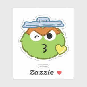 Oscar Face Throwing a Kiss Sticker