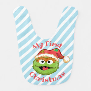 Oscar First Christmas Baby Bib
