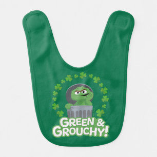 Oscar Green & Grouchy! Baby Bib
