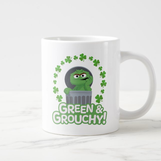 Oscar | Green & Grouchy! Giant Coffee Mug (Right)