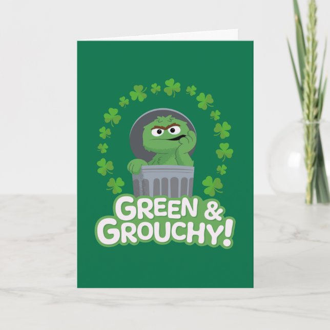 Oscar | Green & Grouchy! Holiday Card (Front)