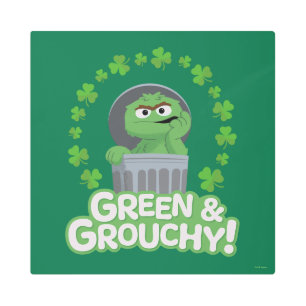 Oscar Green & Grouchy! Metal Print