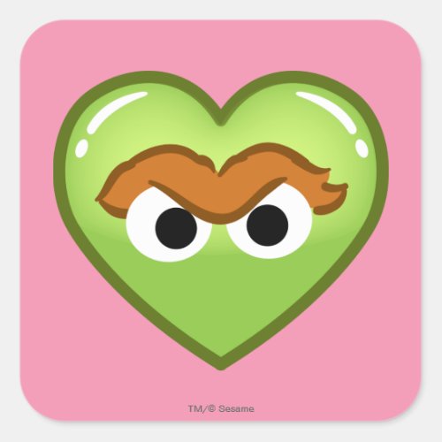 Oscar Heart Square Sticker