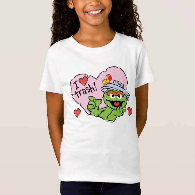 Oscar "I Love Trash" Valentine T-Shirt (Front)