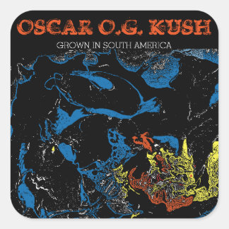 OSCAR O.G. KUSH SQUARE STICKER