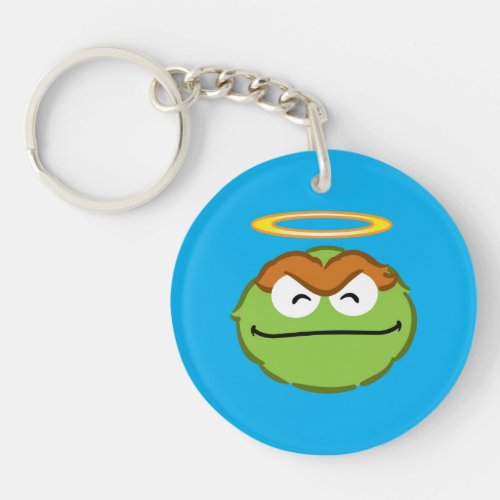 Oscar Smiling Face with Halo Keychain