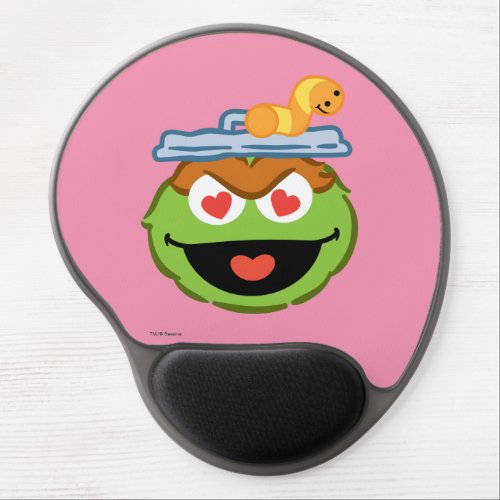 Oscar Smiling Face with Heart_Shaped Eyes Gel Mouse Pad