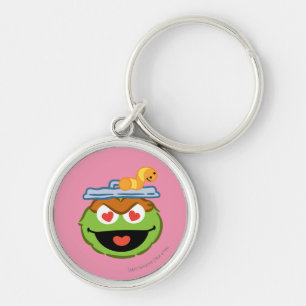 Oscar Smiling Face with Heart-Shaped Eyes Keychain