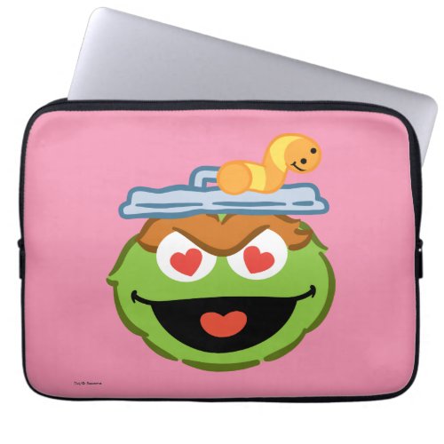 Oscar Smiling Face with Heart_Shaped Eyes Laptop Sleeve