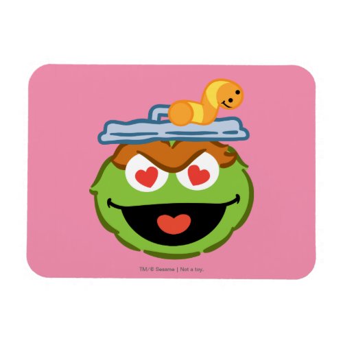 Oscar Smiling Face with Heart_Shaped Eyes Magnet