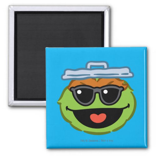 Oscar Smiling Face with Sunglasses Magnet