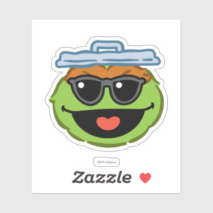 Oscar Smiling Face with Sunglasses Sticker