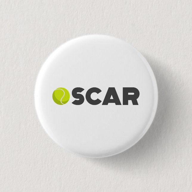 Oscar Tennis Button (Front)