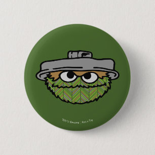 Oscar the Grouch   80's Throwback Button