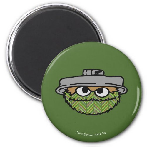 Oscar the Grouch  80s Throwback Magnet