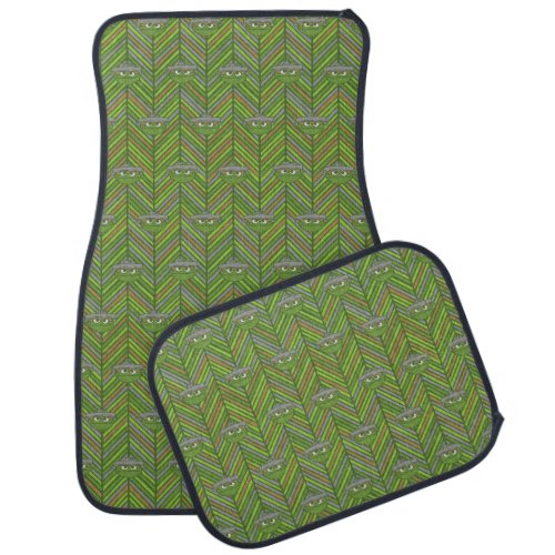 Oscar the Grouch  80s Throwback Pattern Car Floor Mat