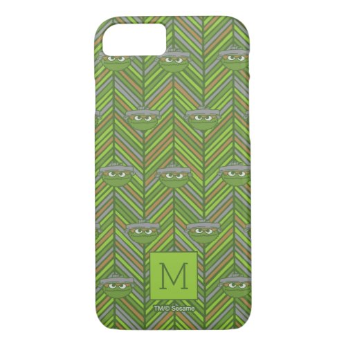 Oscar the Grouch  80s Throwback Pattern iPhone 87 Case