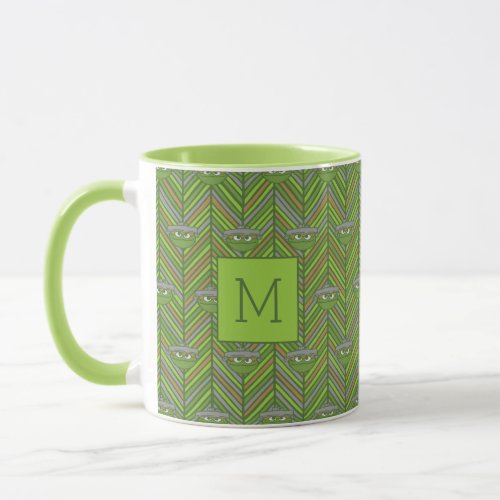 Oscar the Grouch  80s Throwback Pattern Mug