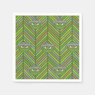 Oscar the Grouch   80's Throwback Pattern Napkins