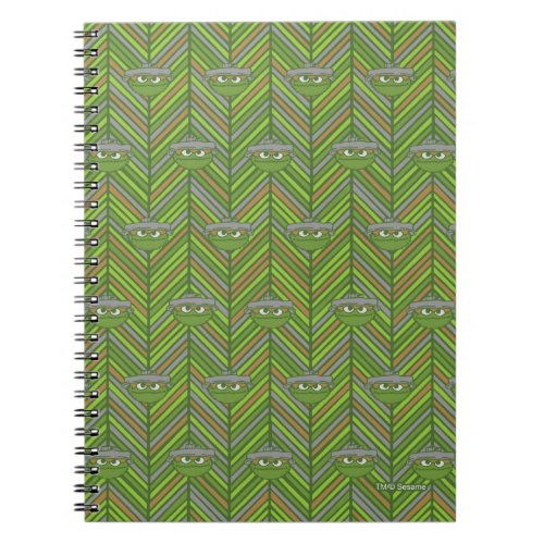 Oscar the Grouch  80s Throwback Pattern Notebook