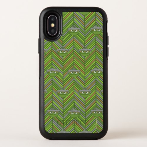 Oscar the Grouch  80s Throwback Pattern OtterBox Symmetry iPhone X Case