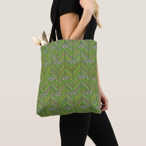 Oscar the Grouch  80s Throwback Pattern Tote Bag