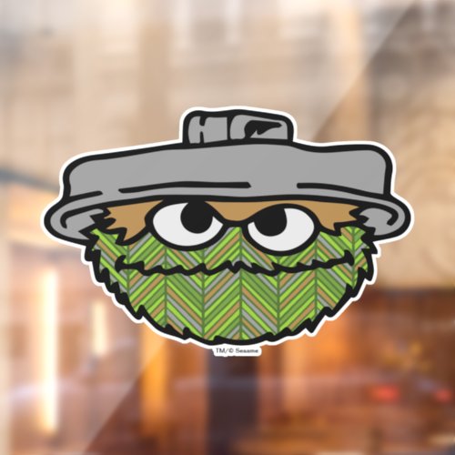 Oscar the Grouch  80s Throwback  Window Cling