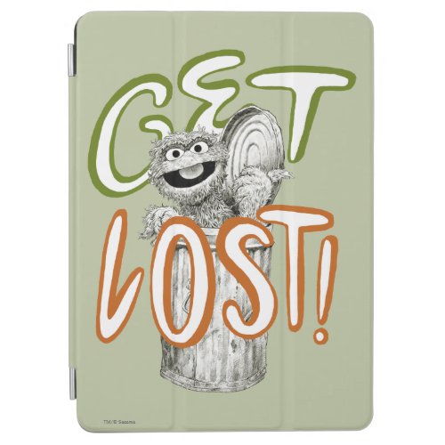 Oscar the Grouch BW Sketch Drawing iPad Air Cover