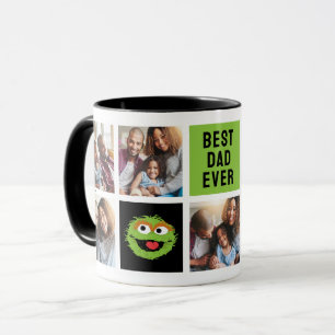 Oscar the Grouch   Best Dad Photo Collage Mug