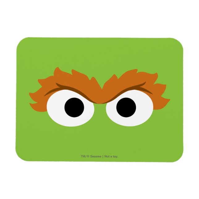Oscar the Grouch Big Face Magnet (Horizontal)