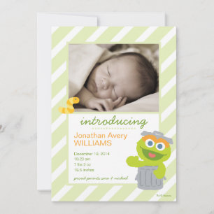 Oscar the Grouch Birth Announcement