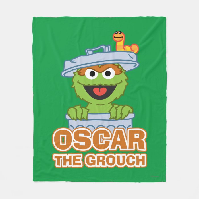 Oscar the Grouch Classic Style Fleece Blanket Zazzle