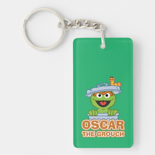 Oscar the Grouch Classic Style Keychain (Front)