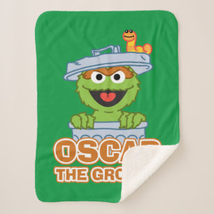 Oscar the Grouch Classic Style Sherpa Blanket