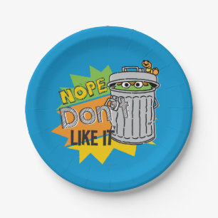 Oscar the Grouch Don't Like Paper Plates