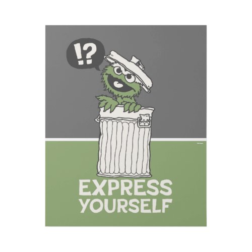 Oscar the Grouch Express Yourself Gallery Wrap