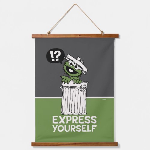 Oscar the Grouch Express Yourself Hanging Tapestry