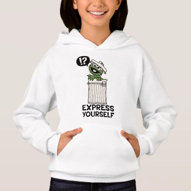 Oscar the Grouch Express Yourself Hoodie (Front)
