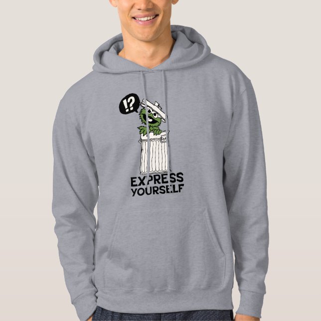 Oscar the Grouch Express Yourself Hoodie (Front)