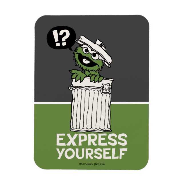 Oscar the Grouch Express Yourself Magnet (Vertical)
