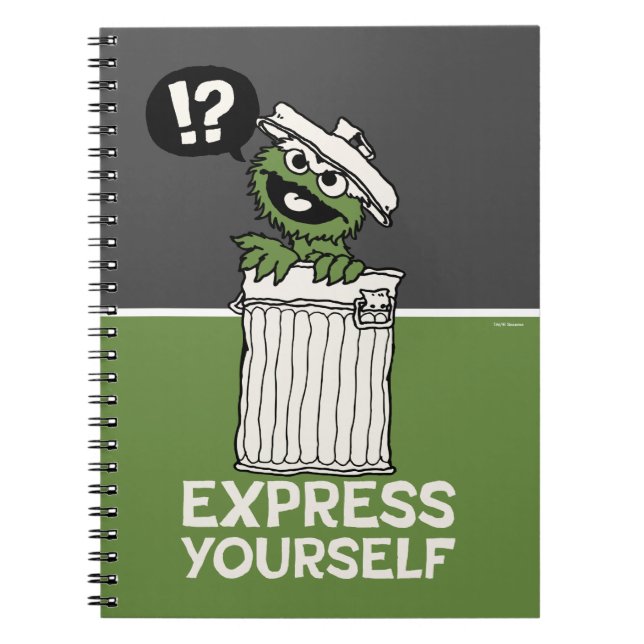Oscar the Grouch Express Yourself Notebook (Front)