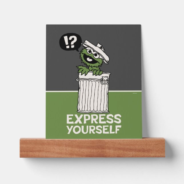 Oscar the Grouch Express Yourself Picture Ledge (Front)
