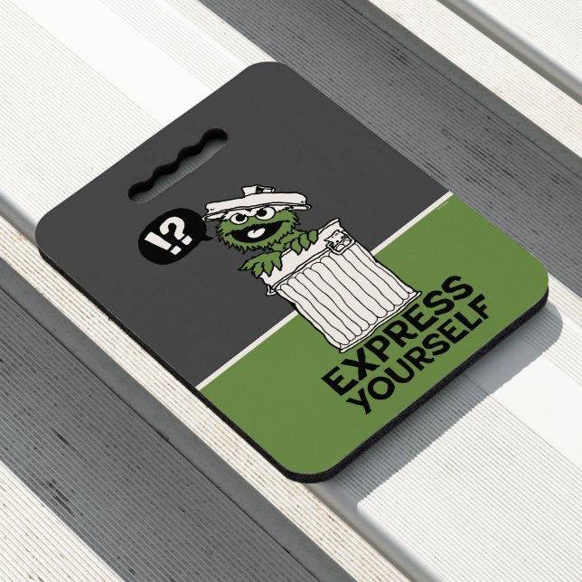 Oscar the Grouch Express Yourself Seat Cushion (In Situ)