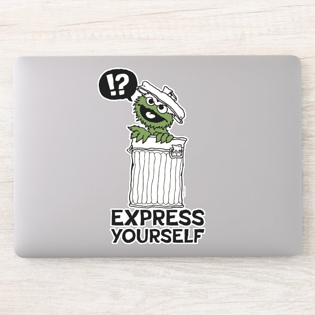 Oscar the Grouch Express Yourself Sticker (Computer)