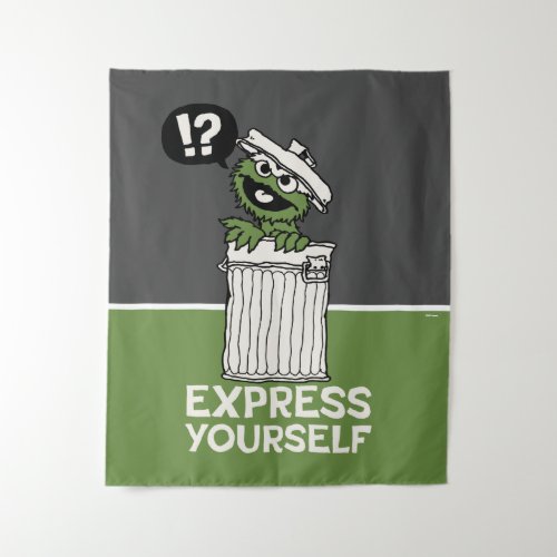 Oscar the Grouch Express Yourself Tapestry