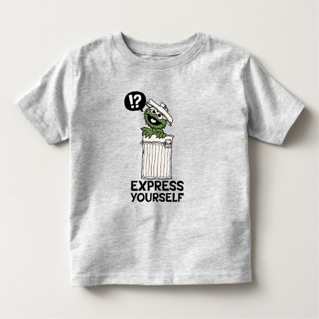 Oscar the Grouch Express Yourself Toddler T-shirt (Front)