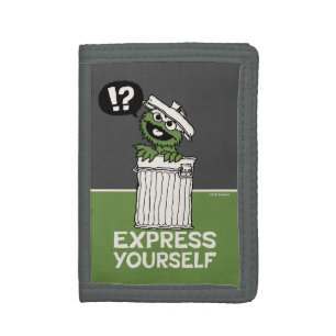 Oscar the Grouch Express Yourself Tri-fold Wallet