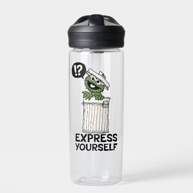 Oscar the Grouch Express Yourself Water Bottle (Front)